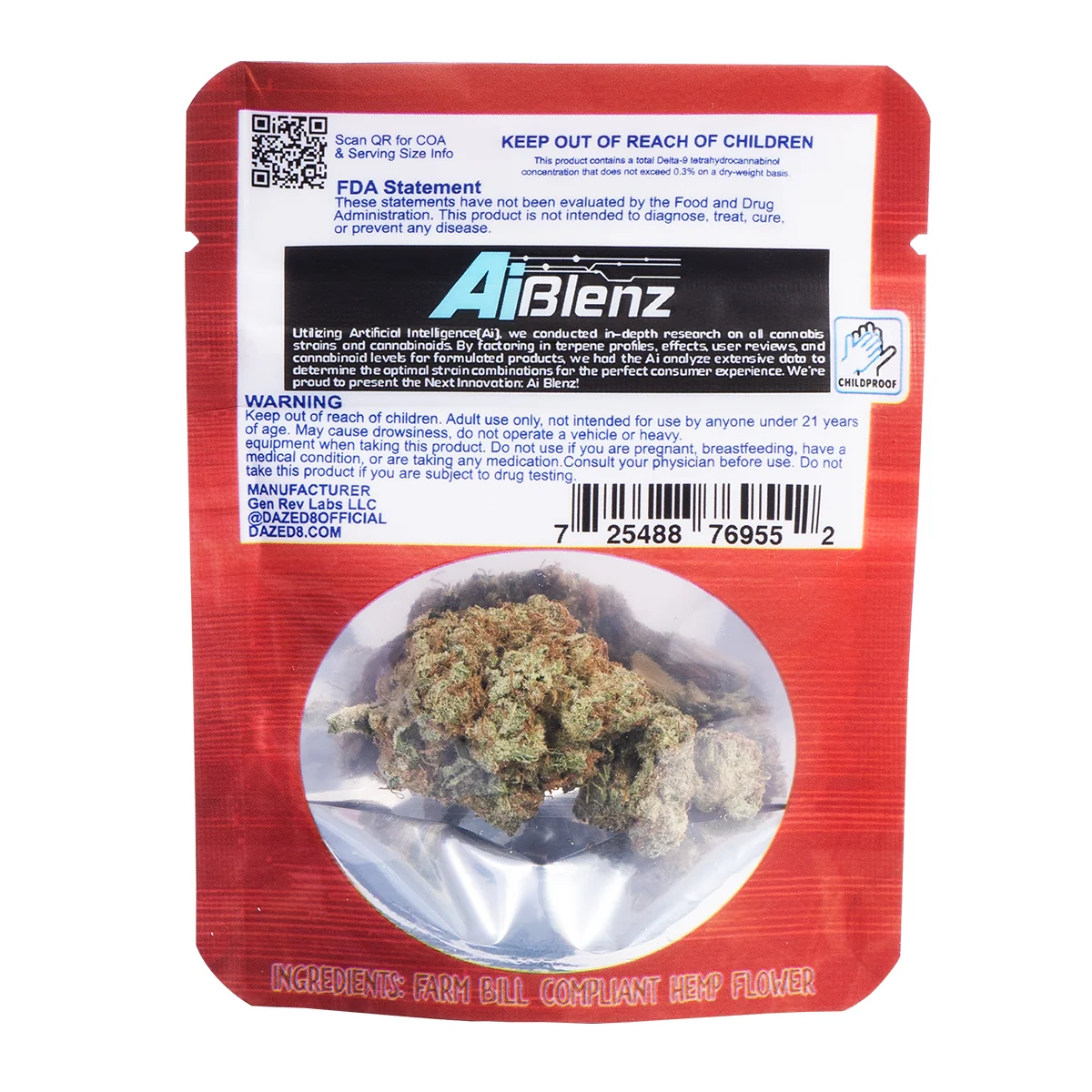 AI Blenz - Presidential Confidential THC-A Flower [1G] - Image 4