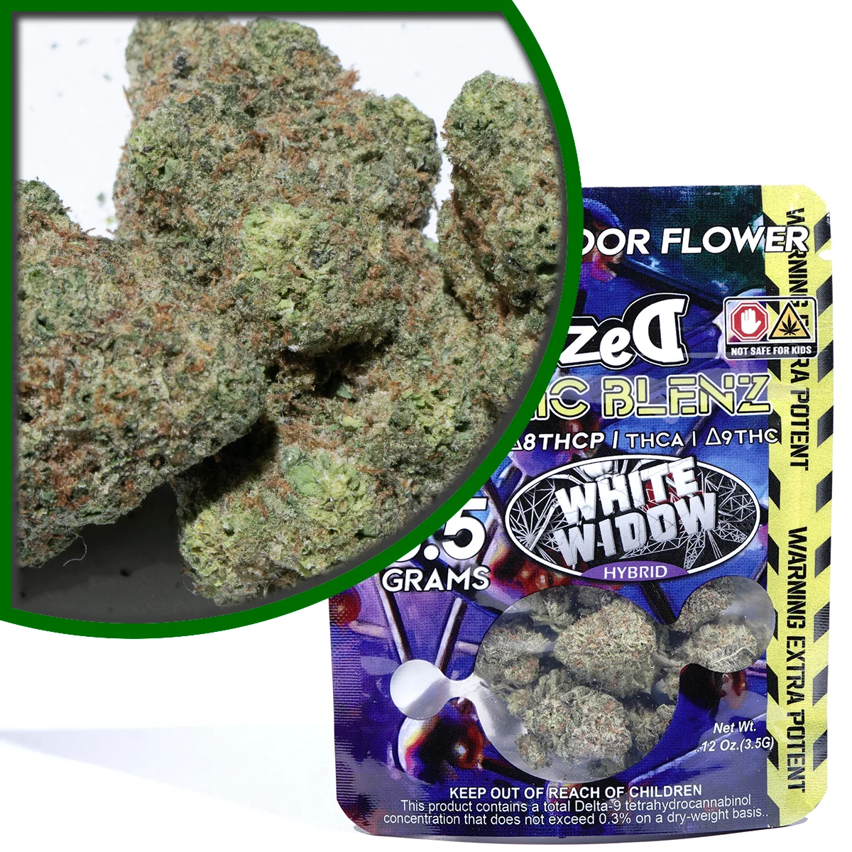 Flower 3.5g - White Widow Atomic Blenz - Image 4