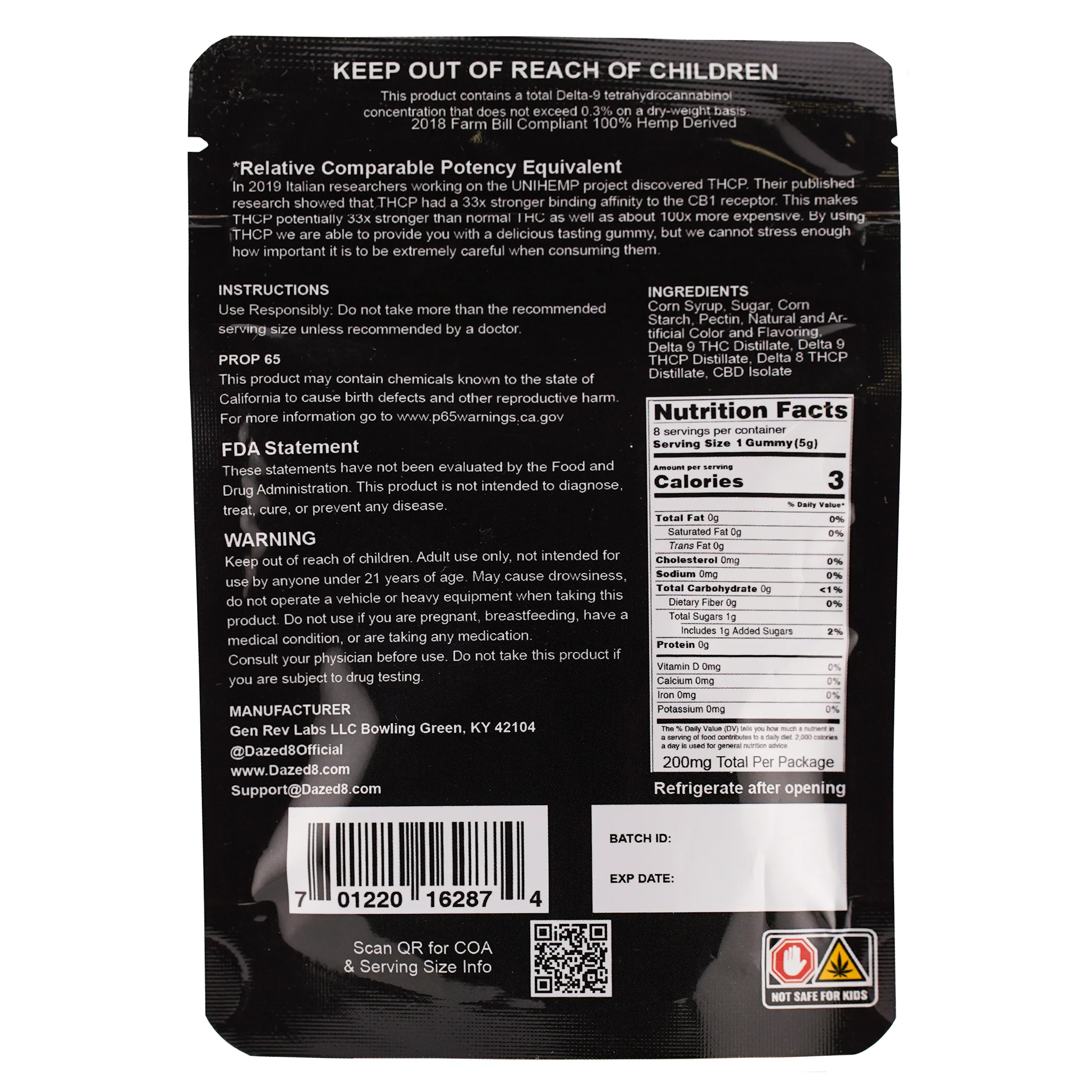 Gummy 250mg Atomic Blenz [8 Pack] - Image 3