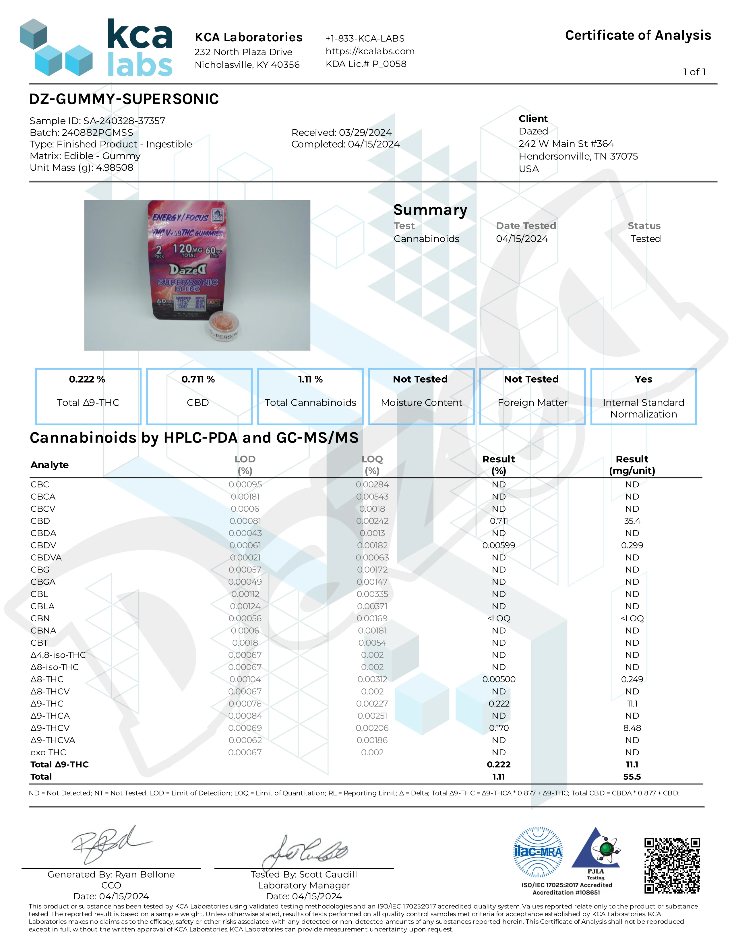 Gummy 60mg Supersonic Blenz [15 Pack] - Image 4