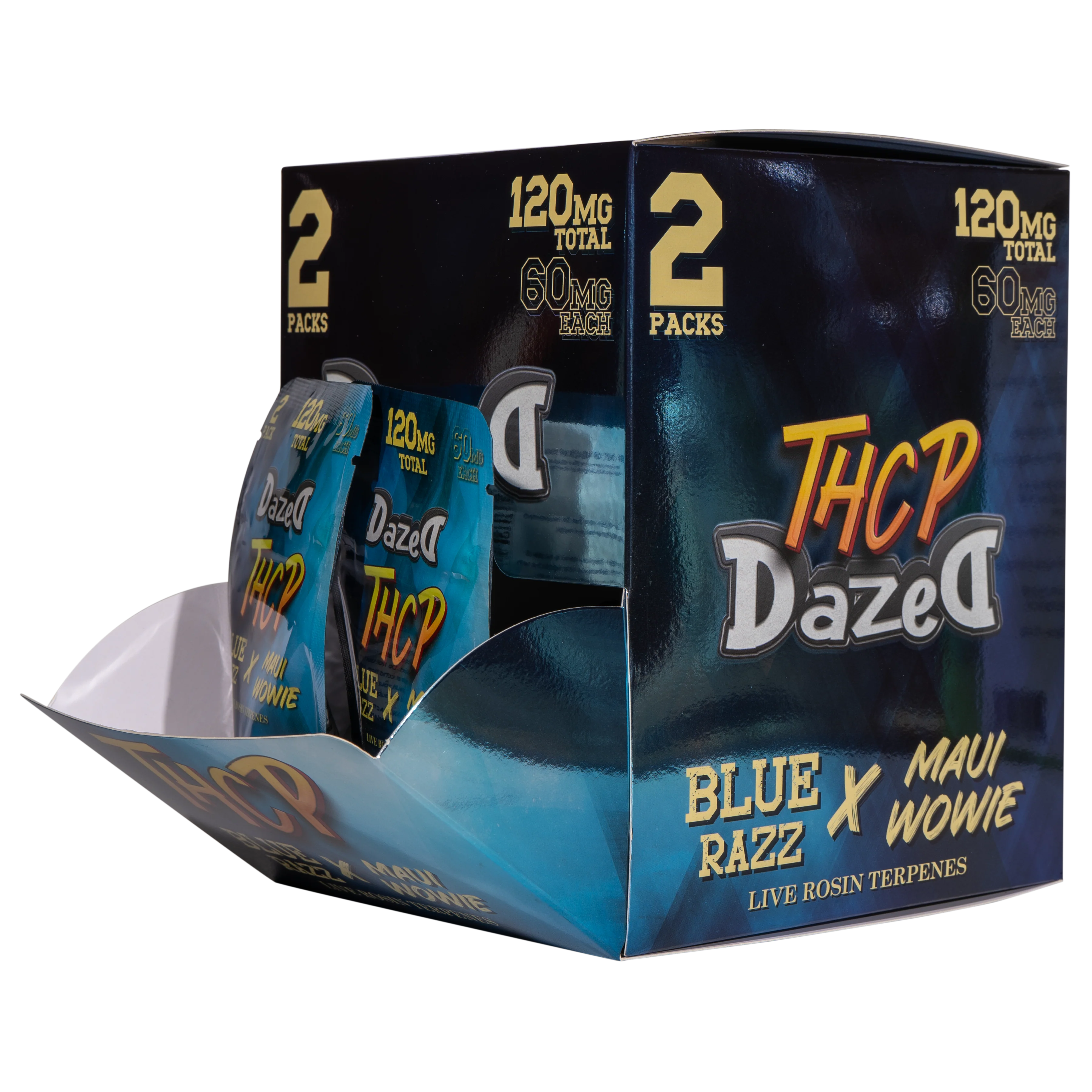 Gummy Dispenser 60mg 2 Pack THCP - Blue Razz [30ct] - Image 3