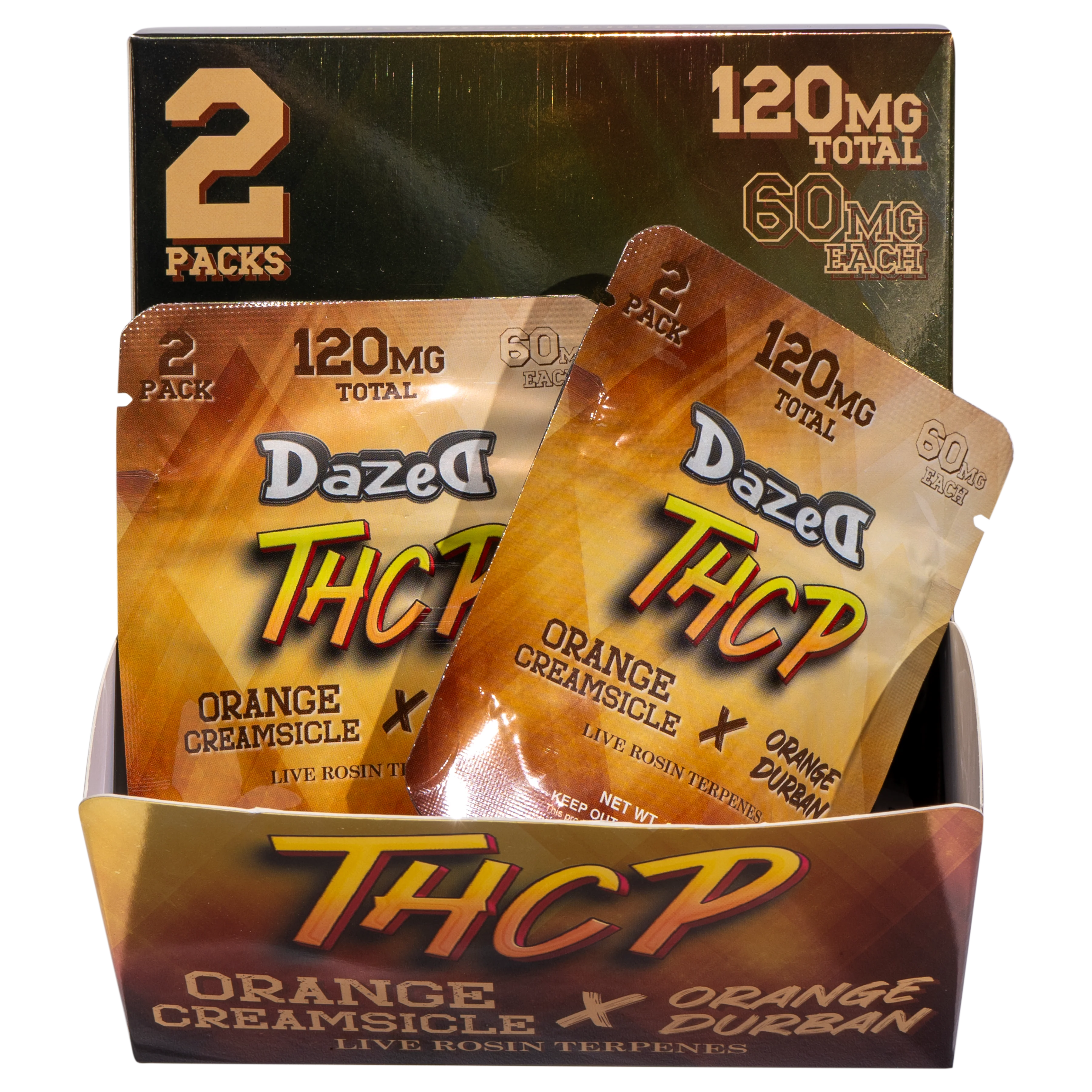 Gummy Dispenser 60mg 2 Pack THCP - Orange Creamsicle [30ct]