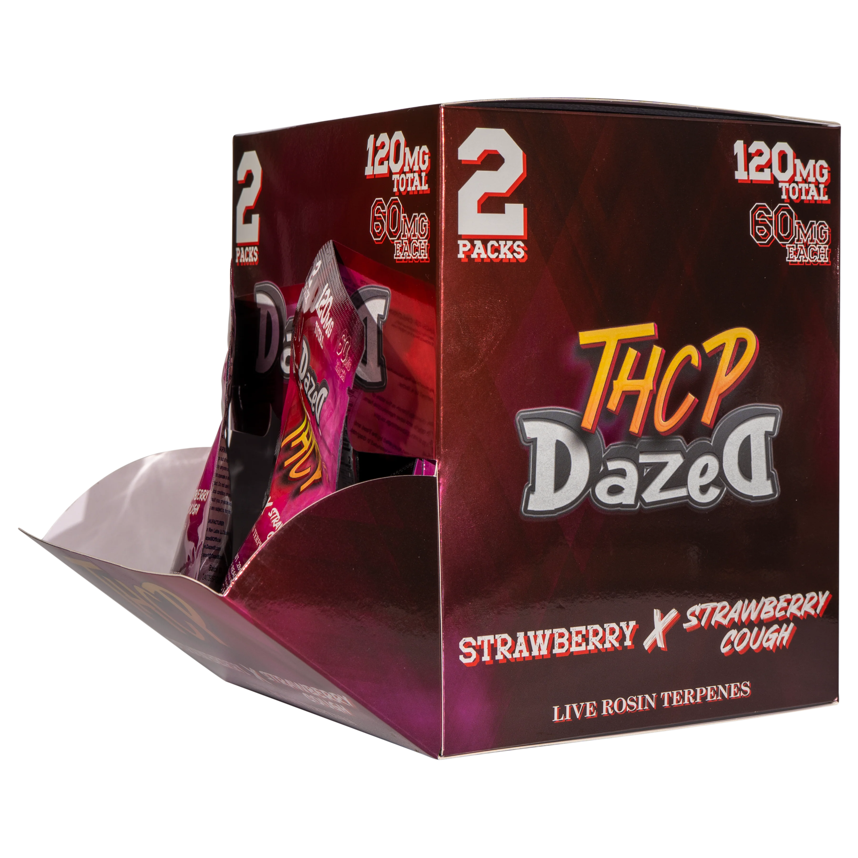 Gummy Dispenser 60mg 2 Pack THCP - Strawberry [30ct] - Image 3