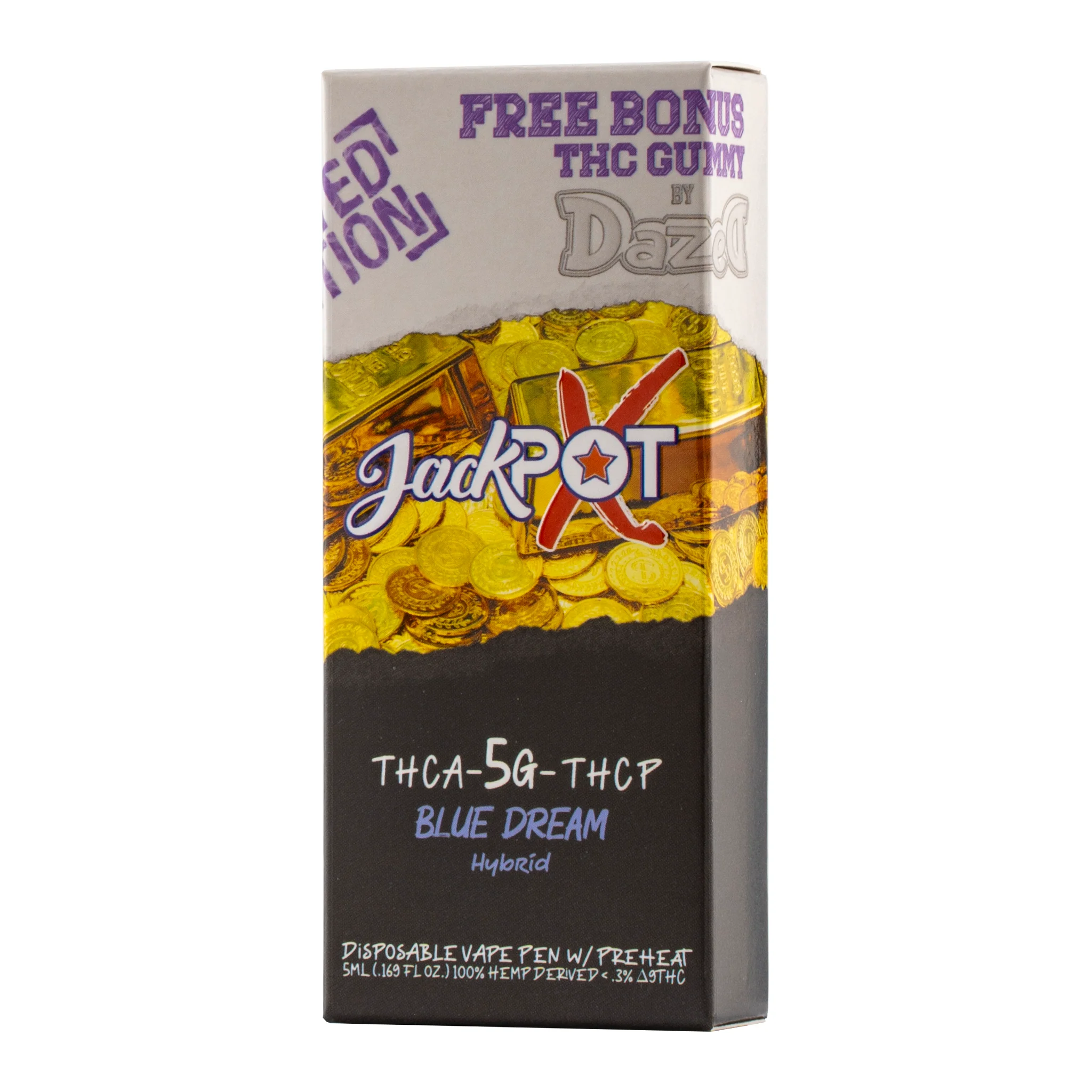 JackPotX 5g - Blue Dream D8/THCA/THCP - Image 2