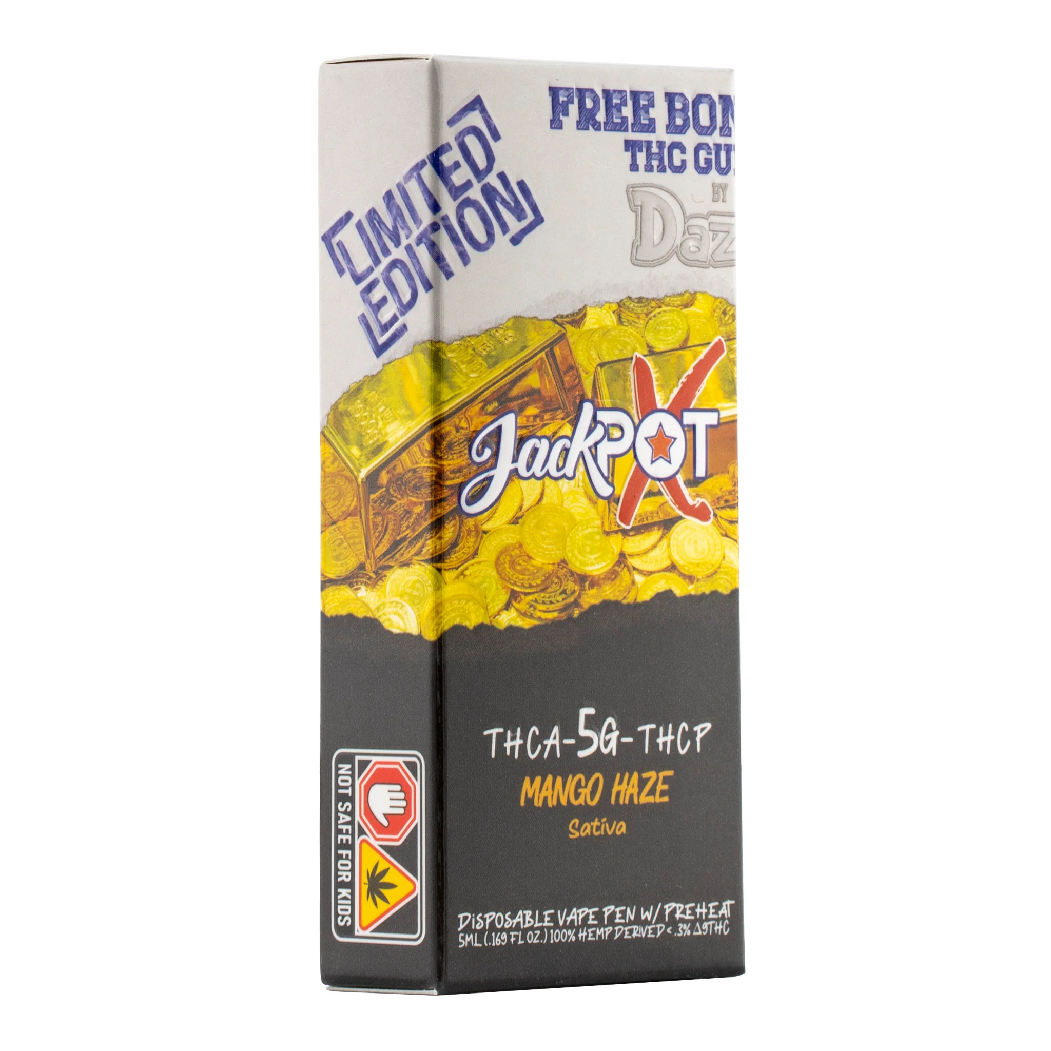 JackPotX 5g - Mango Haze D8/THCA/THCP - Image 3