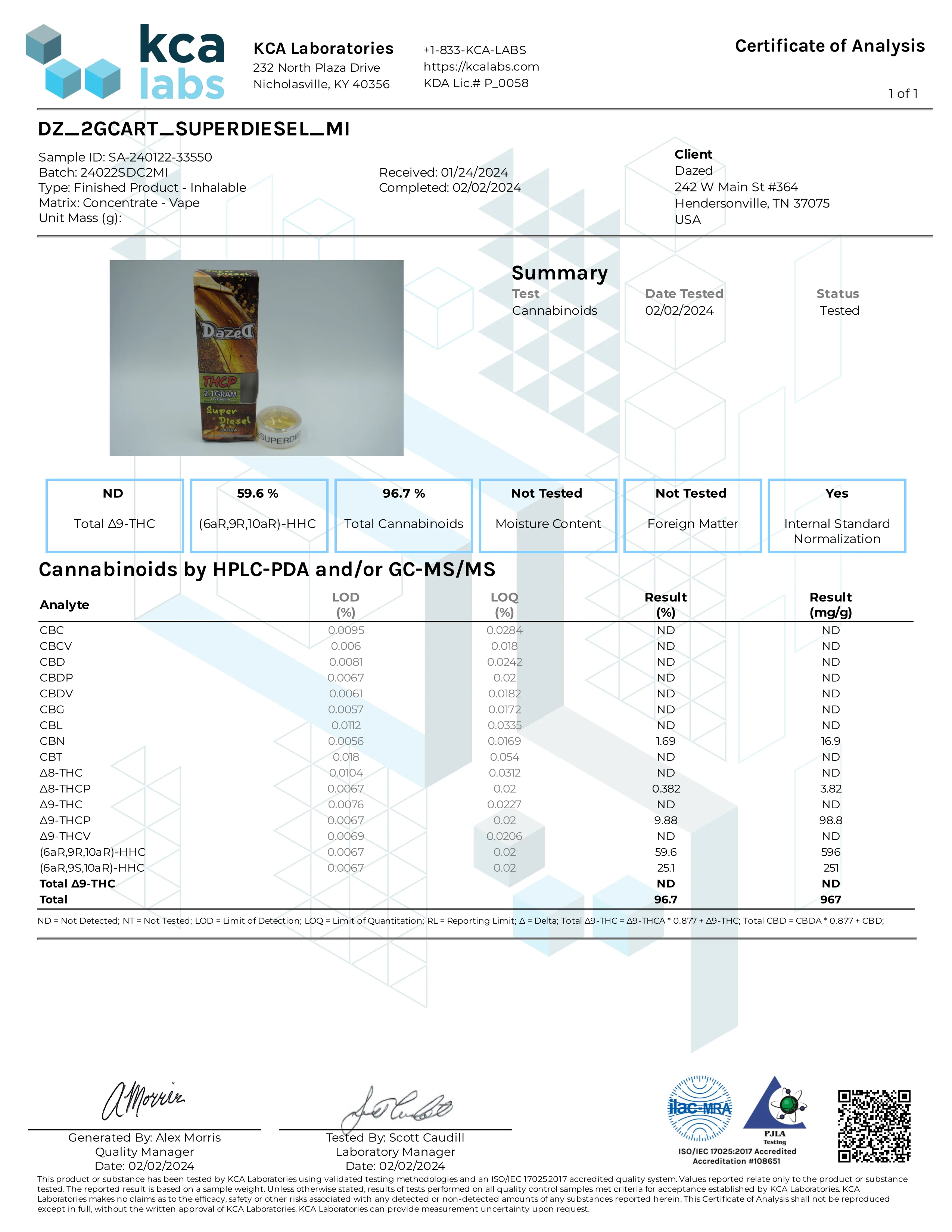 Super Diesel THCP Cartridge [2.1G] - Image 4