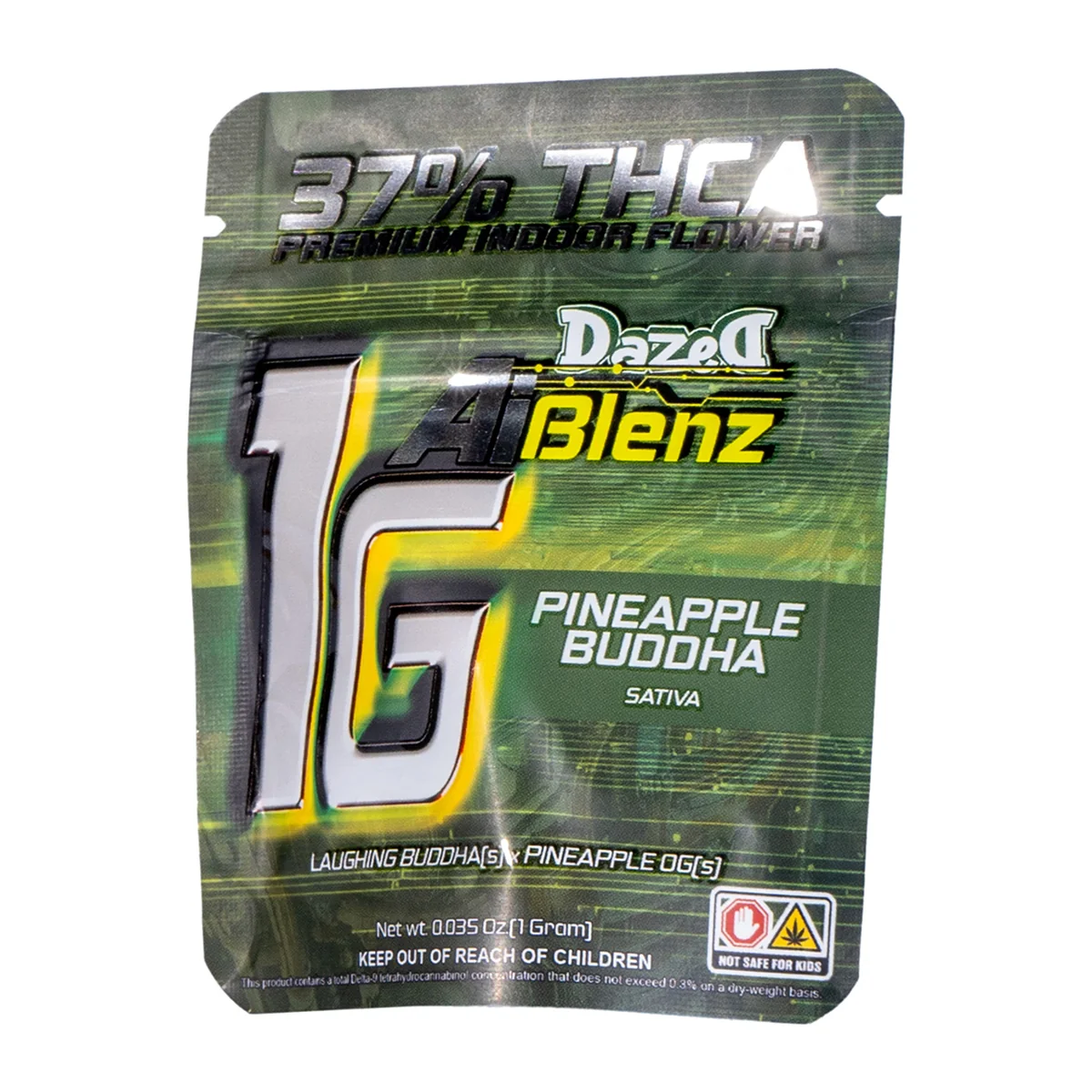 AI Blenz - Pineapple Buddha THC-A Flower [1G] - Image 3