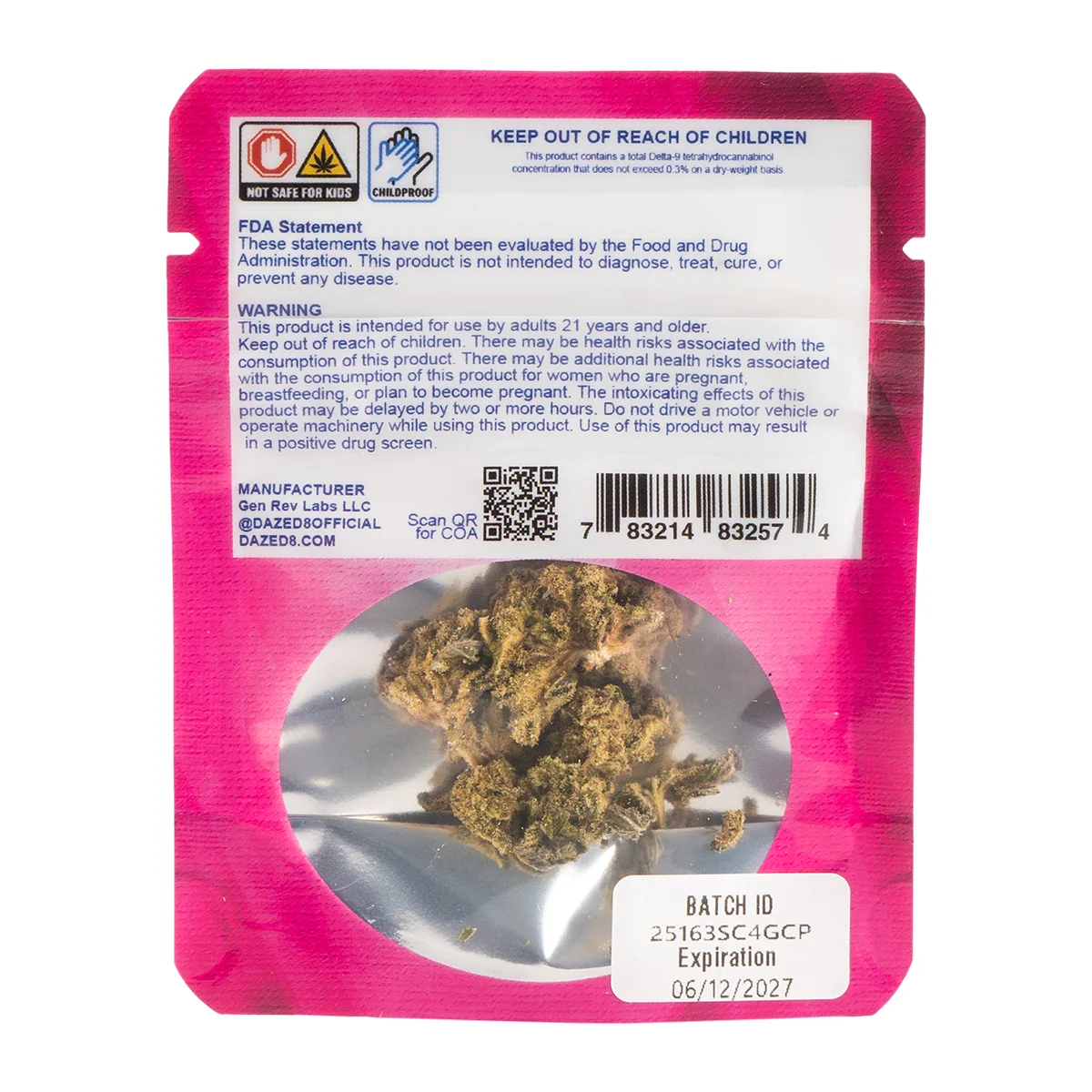 THCP Flower - Strawberry Cough [1G/4G] - Image 4