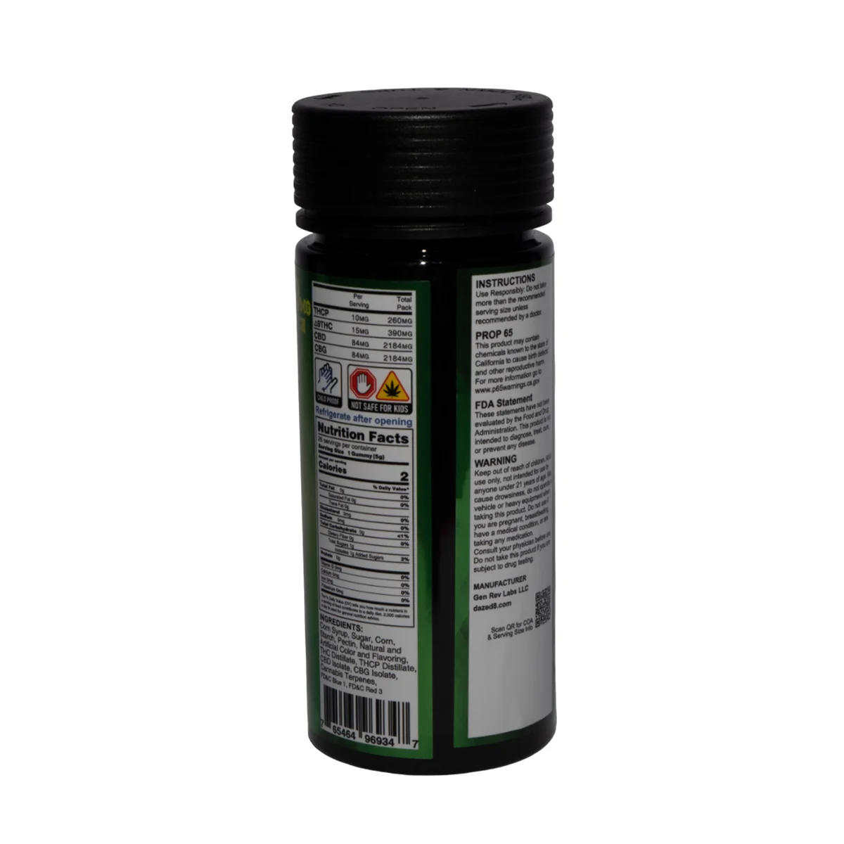 THCP Gummies -  Green Apple 26pc [5,000mg] - Image 2
